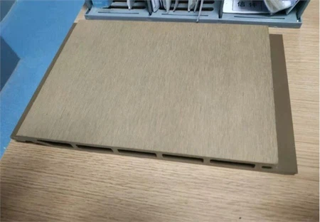 Wooden grain WPC wall panels designs for decoration